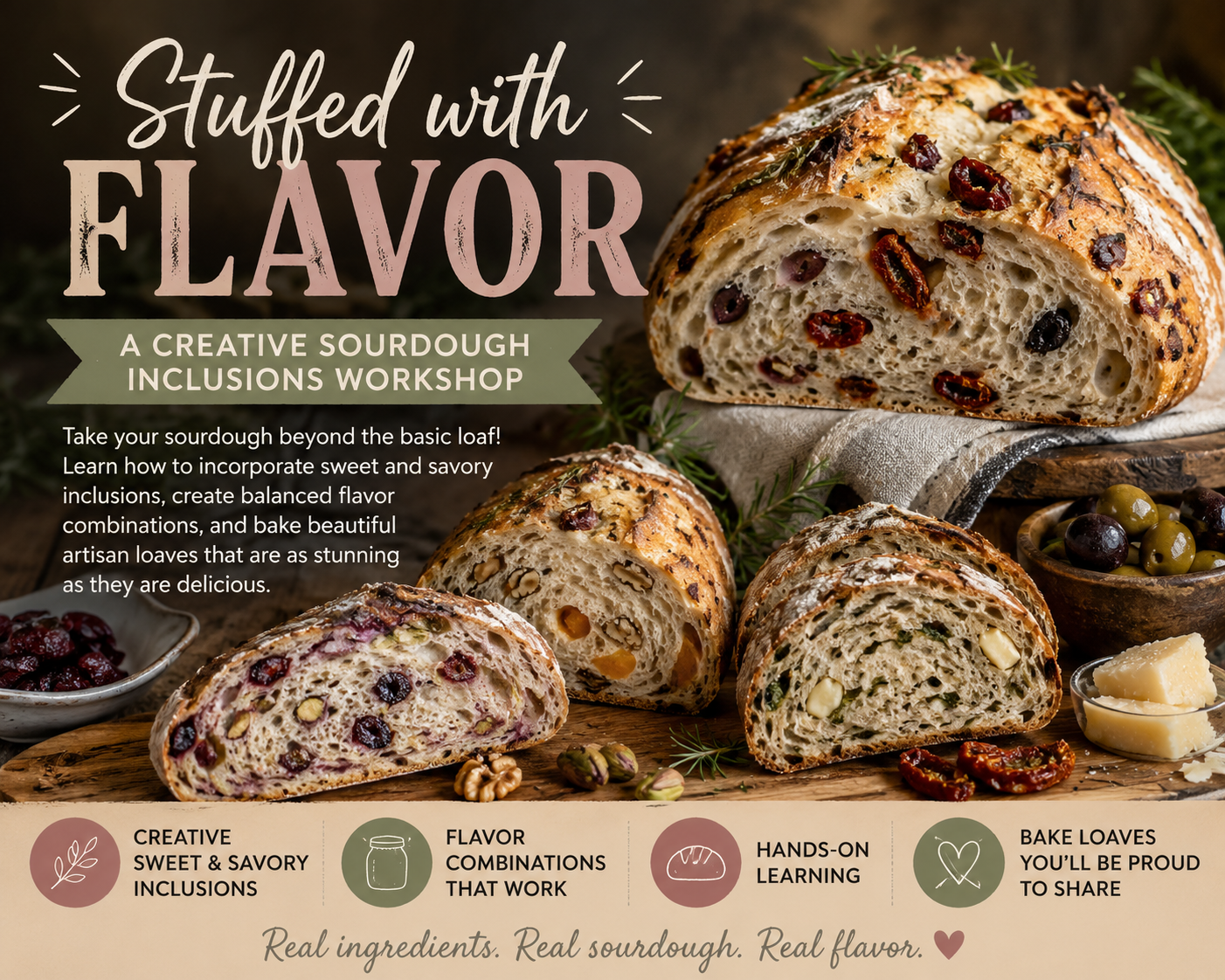 Stuffed with Flavor - Sourdough Inclusions Workshop